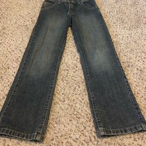 Pair of hard working Wrangler jeans